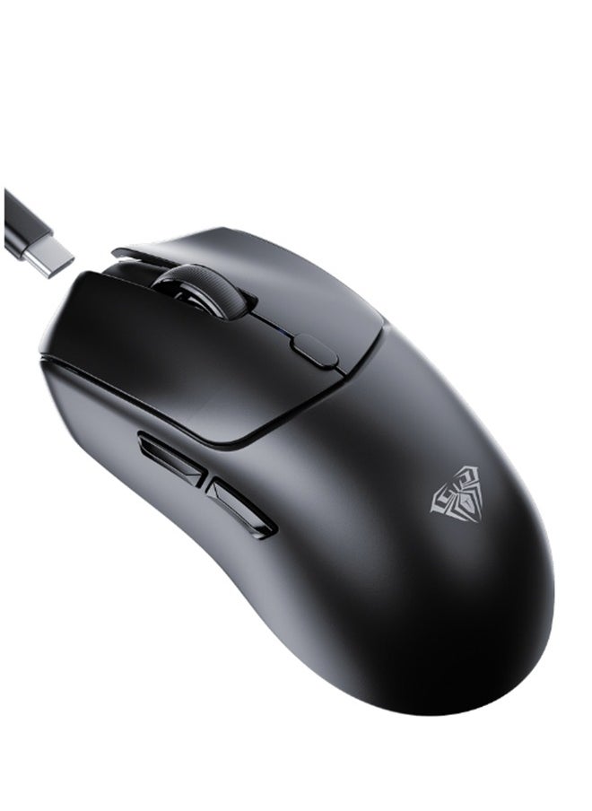 SC580X Superlight Wireless Gaming Mouse, Tri-Mode 2.4G/BT5.0/USB-C Gaming Mouse, 10000 DPI Rechargeable Wireless Mouse with 6 Programmable Buttons, Ergonomic Computer Mouse for Laptop/PC/Mac/Tablet