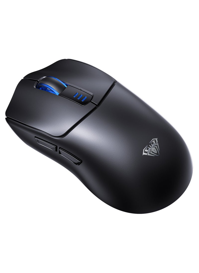 AULA - SC580X Superlight Wireless Gaming Mouse, Tri-Mode 2.4G/BT5.0/USB-C Gaming Mouse, 10000 DPI Rechargeable Wireless Mouse with 6 Programmable Buttons, Ergonomic Computer Mouse for Laptop/PC/Mac/Tablet - Image 1