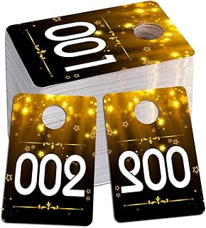WhatSign WHATSIGN Number Tags for Live Sales,1.7" x 2.5" Normal and Reverse Mirror Image,Number Cards for Live Sales, Reusable  - Image 1