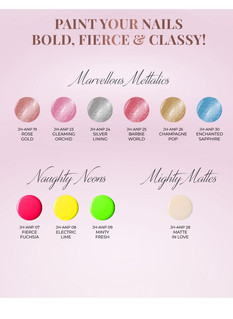 Just Herbs Just Herbs Nail Polish 12 COLOUR Coral Candy  - Image 3