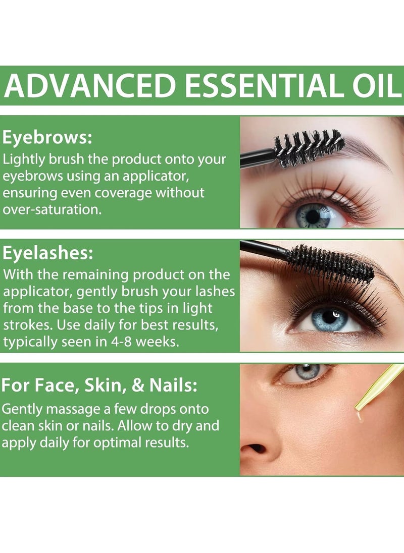NIFEISHI - 60ml Monarda Essential Oil for Hair Growth Hair Growth and Skin Reduce Fine Lines and Wrinkles Hair Eyelash Eyebrow Growth and Antibacterial Pure Natural Co2 Extraction Monarda Hair Oil Skin Care Oil - Image 1