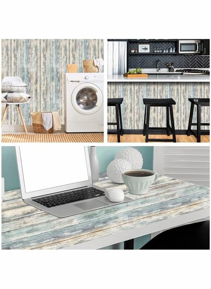 JOGAMS Rustic Wood Self Adhesive Removable Wallpaper Vinyl Decorative Wood Wall Covering for Furniture Surfaces Easy to Clean - Image 4