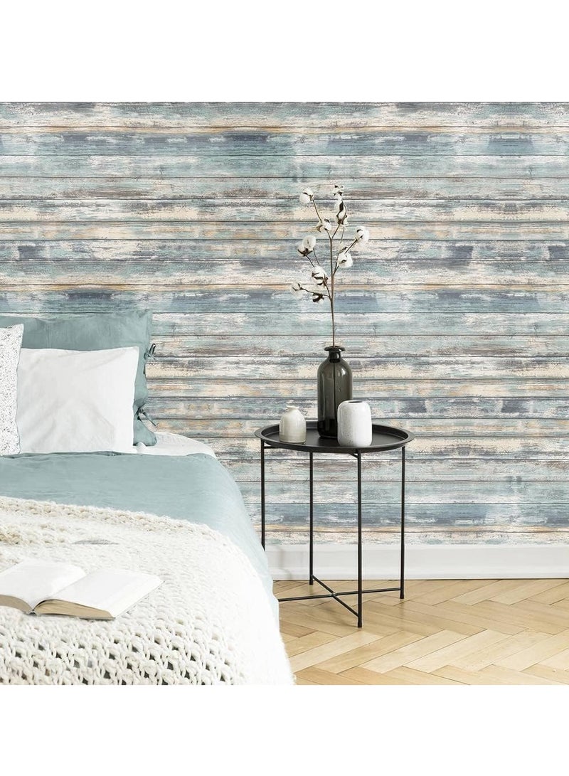JOGAMS Rustic Wood Self Adhesive Removable Wallpaper Vinyl Decorative Wood Wall Covering for Furniture Surfaces Easy to Clean - Image 5
