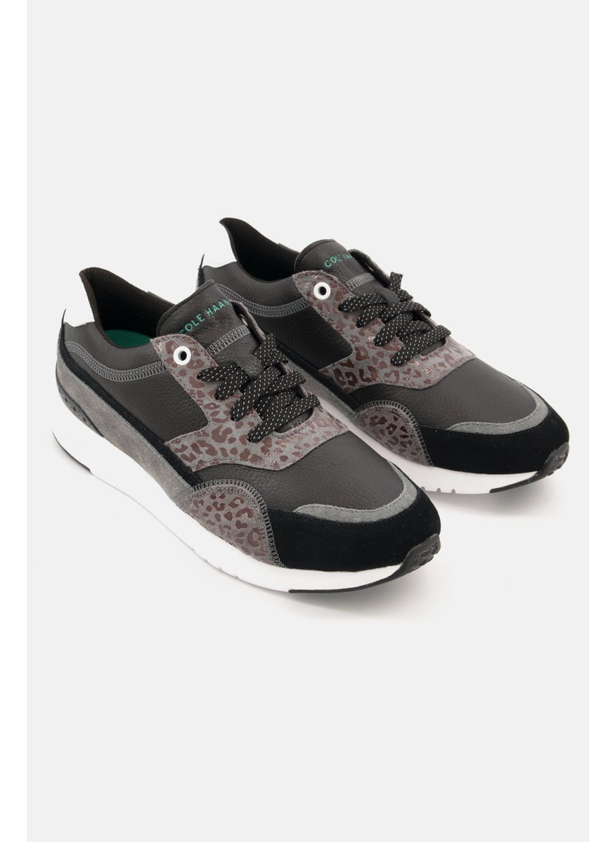 COLE HAAN - Women Grandpro Downtown Lace Up Running Shoes, Black - Image 1
