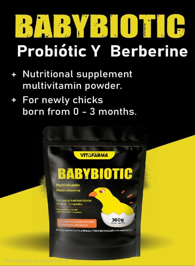 VITOFARMA Babybiotic vitamina en Polvo para Pollitos - Probiotics and Vitamin for Chicks Babybiotic 300g - Image 4