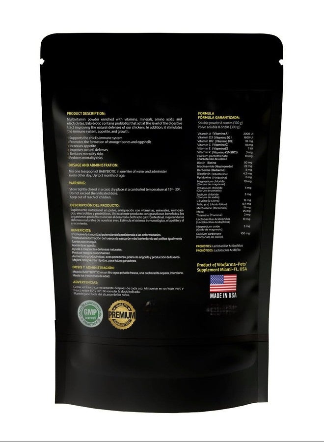 VITOFARMA Babybiotic vitamina en Polvo para Pollitos - Probiotics and Vitamin for Chicks Babybiotic 300g - Image 2