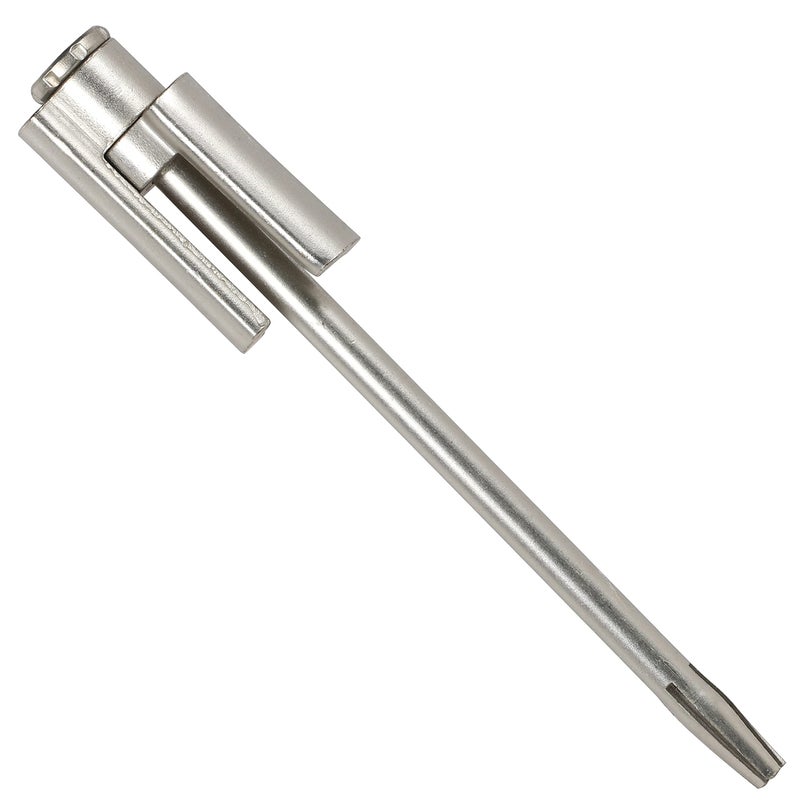 Rok Hardware Heavy Duty Metal Hinge Pin Stop Fits All 312 89mm to 4 102mm Residential Hinges Satin Nickel