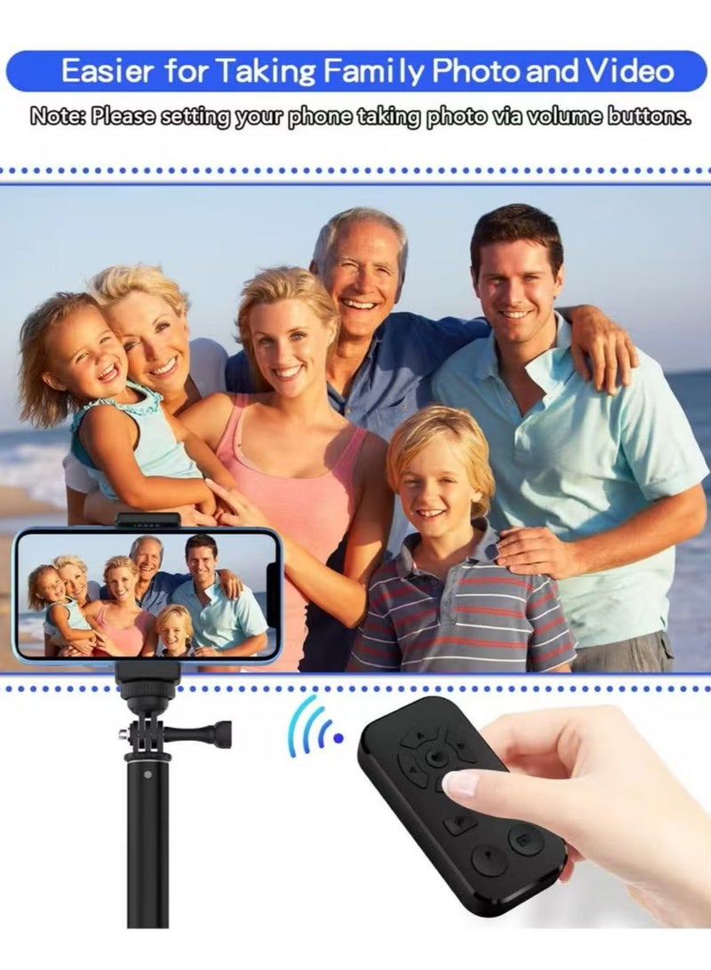 يوكا جهاز تحكم عن بعد للتمرير عن بعد يعمل بتقنية البلوتوث لأجهزة iPhone وAndroid، وكاميرا الهاتف الذكي، جهاز التقاط الصور والفيديو لجهاز iPhone وSamsung، وحزام الرقبة، يتضمن جهاز تحويل الصفحات عبر البلوتوث لتطبيق Kindle وTiktok - Image 3