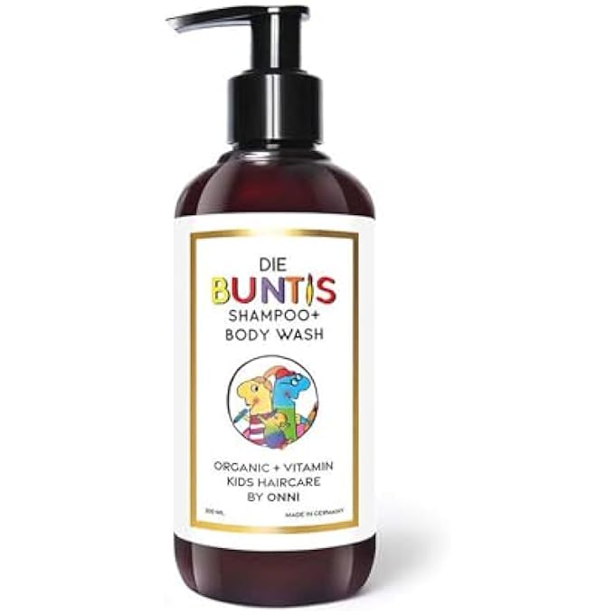 CHILDREN'S SHAMPOO 2-IN-1 FORMULA KIDS SHAMPOO & BODY WASH 200 ML - CHILDREN'S VITAMIN SHAMPOO GENTLE HAIR CARE FOR SENSITIVE SCALP - NO EYE BURN - VEGAN, SULPHATES, SILICONES & PARABENS - Image 1