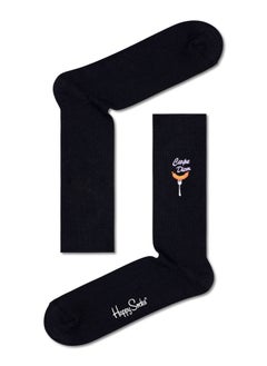 Happy Socks Happy Socks Ribbed Embroidery Carpe Diem Sock  - Image 1