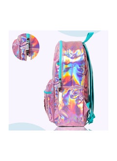 Eazy Kids Eazy Kids-17" School Bag Lunch Bag Pencil Case Set of 3 Mermaid Love-Pink  - Image 5