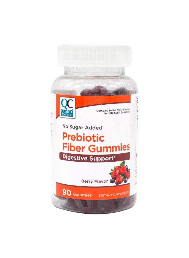 Quality Choice Quality Choice Prebiotic Fiber Gummy Supplement for Digestive Health - Berry Flavored Fiber Gummies, 90 Count Bottle with 30 Days Supply, for Daily Recommended Fiber - Image 1