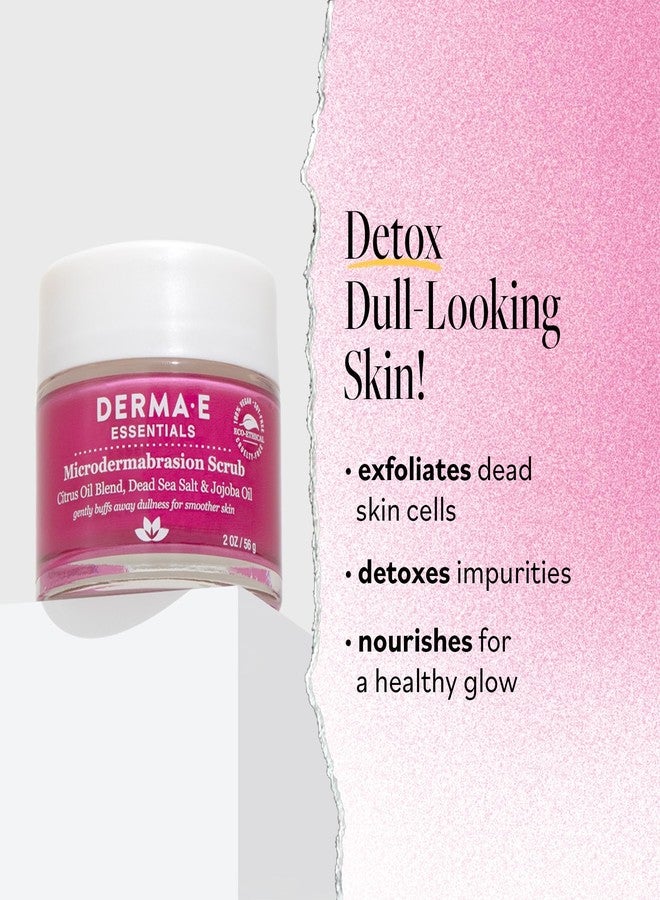 derma-e DERMA E Microdermabrasion Scrub with Dead Sea Salt & Citrus Essential Oils - Facial Exfoliating Scrub Smooths, Revitalizes and Renews - Ideal for Scars and Wrinkles, 2oz - Image 2