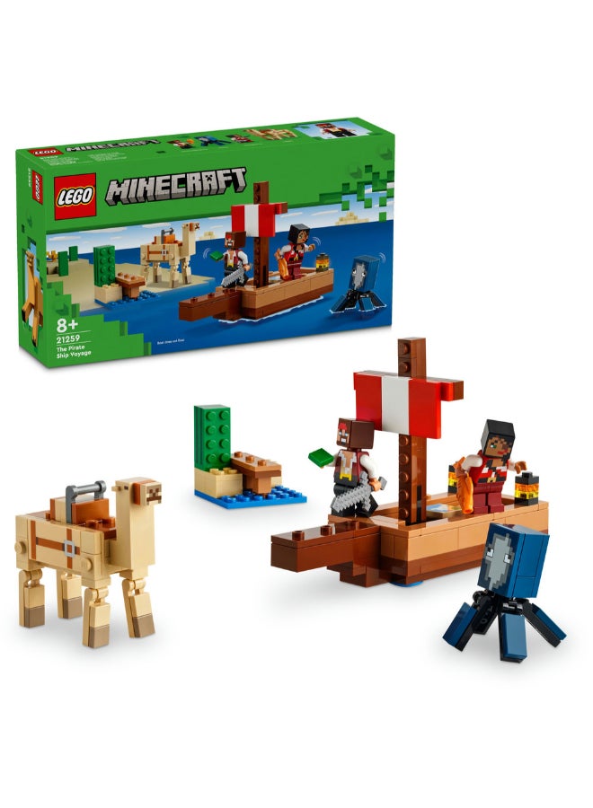 LEGO Minecraft The Pirate Ship Voyage 21259 (166) Pieces - Image 1