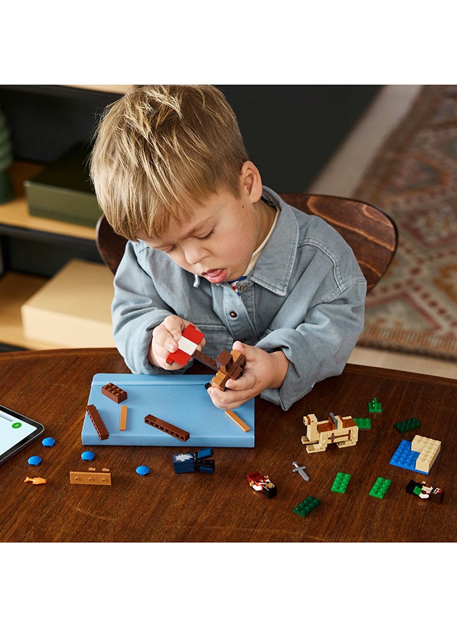 LEGO Minecraft The Pirate Ship Voyage Boat Playset For Kids With Squid, Camel And Pirates, Role-Play Action Building Toy, Gift For Boys And Girls Aged 8 And Over (166 Pieces) 21259  - Image 4