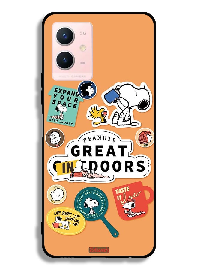 Tolwak Vivo Y33s 5G Protective Case Cover Peanuts Stickers - Image 2