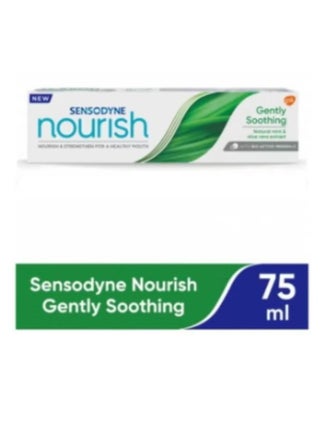 Sensodyne Nourish Toothpaste Gently Soothing with Natural Mint Extract and Aloe Vera, 75 ml