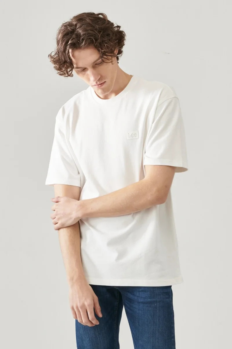 LEE Men's Regular Fit Comfortable Cut Cotton Crew Neck Crew Neck Loose T-Shirt