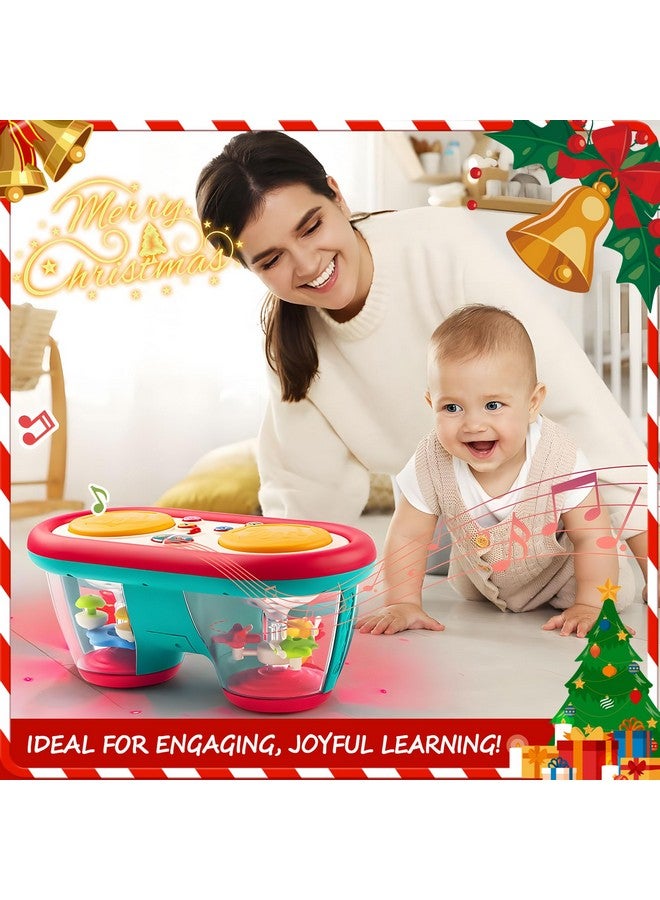 ROHSCE Baby Toys for 6 to 12 Months, Drum Musical Learning Infant Toys Rotating Light Up Toys for 12-18 Months, Tummy Time Toys for Baby 0-3-6-9 Months, Baby Gifts Toys 1 Year Old - Image 4
