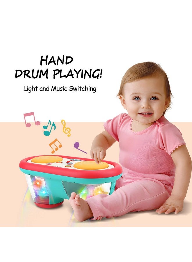 ROHSCE Baby Toys for 6 to 12 Months, Drum Musical Learning Infant Toys Rotating Light Up Toys for 12-18 Months, Tummy Time Toys for Baby 0-3-6-9 Months, Baby Gifts Toys 1 Year Old - Image 3