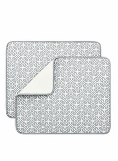 Dish Drying Mats for Kitchen Counter Microfiber Absorbent Drainer Rack Pads Sink