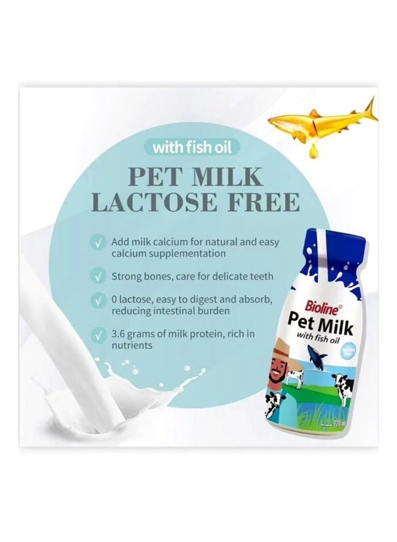 Bioline Pet Milk with Fish Oil – For Cats & Dogs (220 ml) - Image 2