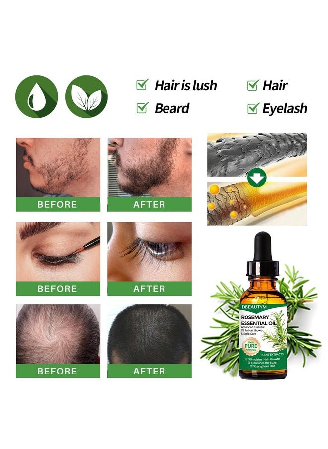 DBEAUTYM Rosemary Oil for Hair Growth,Rosemary Essential Oils,Natural Rosemary Oil for Hair Loss Treatment,Stimulates Hair GrowthCollagen Hair Treatment Hair Mask,Natural Deep Conditioner Hydrating Hair Mask  - Image 5