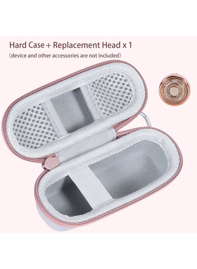Co2Crea Hard Case and Replacement Head Compatible with Finishing Touch Flawless Facial Hair Remover Electric Face Razor for Women (White Case + Replacement Head) - Image 3
