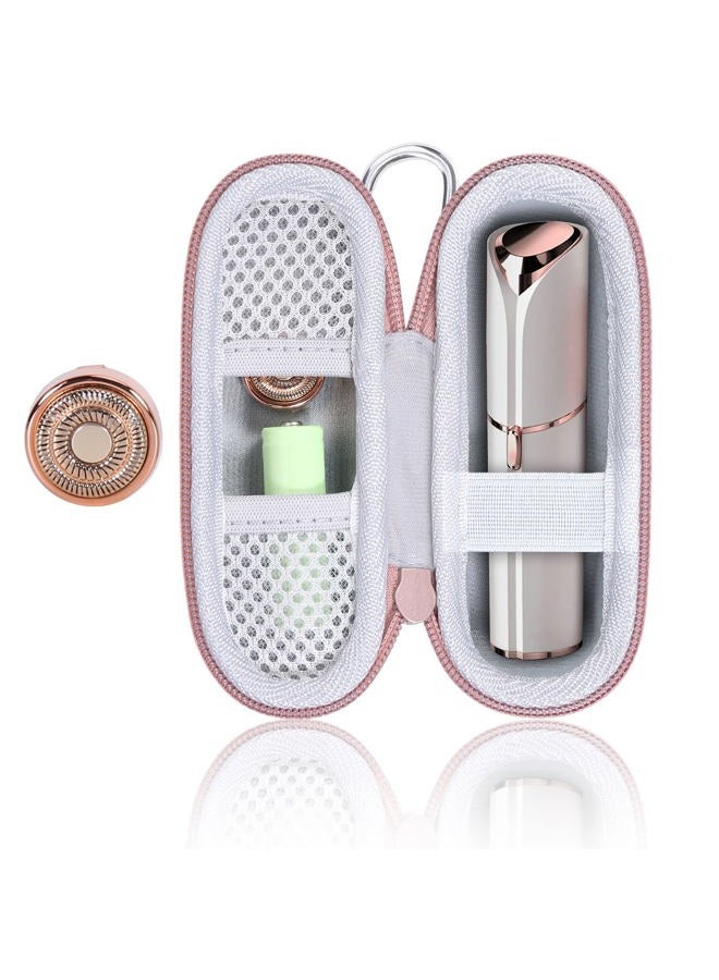 Co2Crea Hard Case and Replacement Head Compatible with Finishing Touch Flawless Facial Hair Remover Electric Face Razor for Women (White Case + Replacement Head) - Image 1