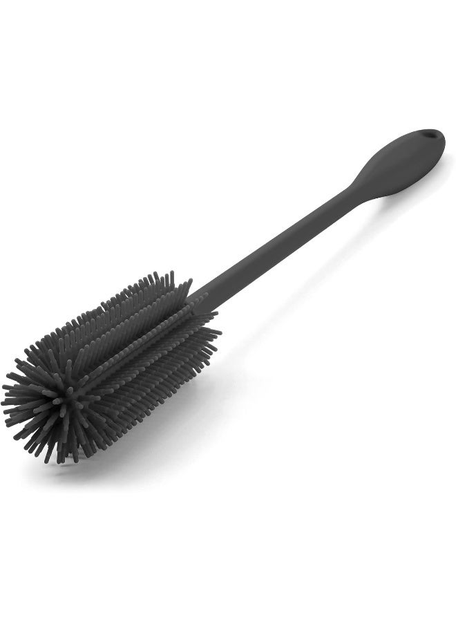 Purtribe silicone Bottle Brush, Water Bottle Cleaner Brush with Long Handle, Perfect for Cleaning Narrow Neck Containers, Vacuum Sports Bottle, Tumblers, Flask, Glassware - Image 3