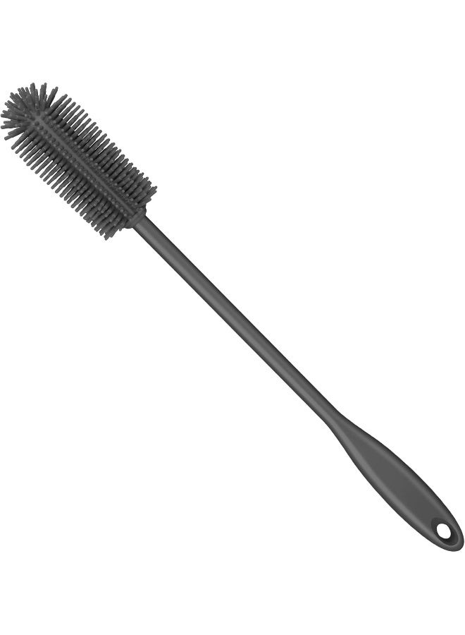 Purtribe silicone Bottle Brush, Water Bottle Cleaner Brush with Long Handle, Perfect for Cleaning Narrow Neck Containers, Vacuum Sports Bottle, Tumblers, Flask, Glassware - Image 1
