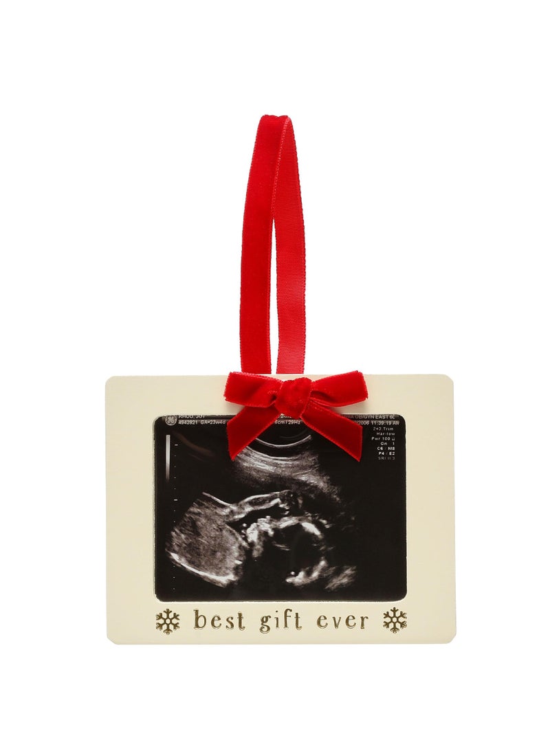 pearhead Pearhead Baby Sonogram Christmas Ornament  Newborn Holiday Keepsake Ornament  Gift for New and Expecting Parents  Baby Announcement Gift  Ultrasound Picture Frame Hanging Ornament  - Image 1