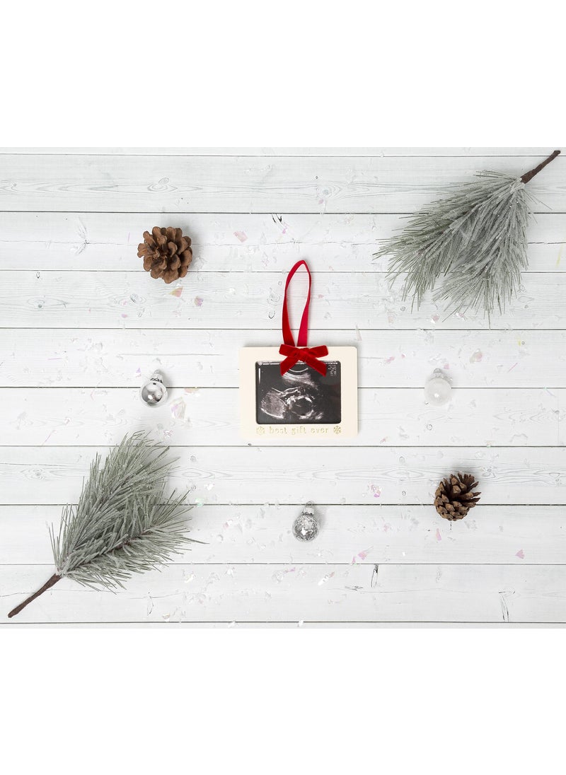 pearhead Pearhead Baby Sonogram Christmas Ornament  Newborn Holiday Keepsake Ornament  Gift for New and Expecting Parents  Baby Announcement Gift  Ultrasound Picture Frame Hanging Ornament  - Image 3