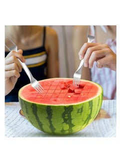 Y&D SYOSI, 2Pcs Watermelon Cutter Slicer Fork, Stainless Steel Fork and 2-in-1, Portable Cutting Tool, Fruit Forks for Home Party Camping, Kitchen Gadget  - Image 4