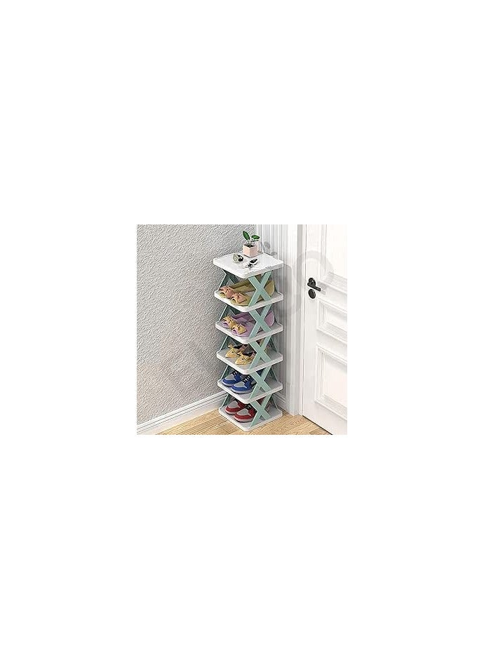 5-Tier Shoe Cabinet – Decorative Multi-Color Design – Space Saver - Image 4