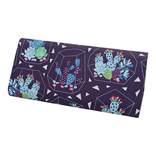 Real Sic Glasses Case for Men and Women - Magnetic Folding Hard Shell Sunglass Holder - Vegan Leather Eyeglass Protector, Variety of Styles Inspired by Nature - (Succulent Terrarium) - Image 2