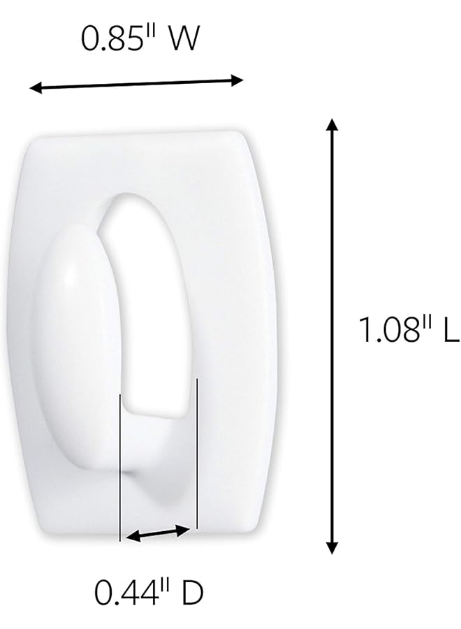 Command Small Hooks Holds 225 Gr. Eachhook White Color Organize Decoration No Tools Holds Strongly Damage Free Hanging 6 Hooks + 8 Strips Pack  - Image 2
