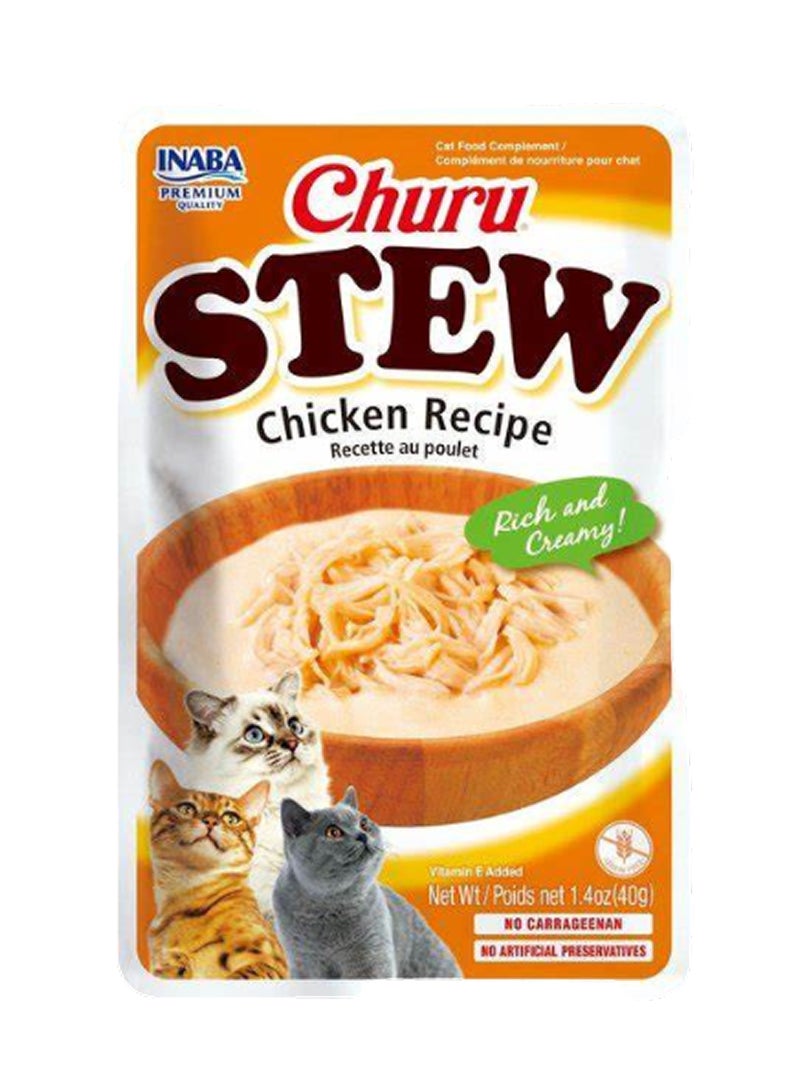 INABA وصفة دجاج شوريو ستو طعام رطب للقطط 40 جرام - Image 1