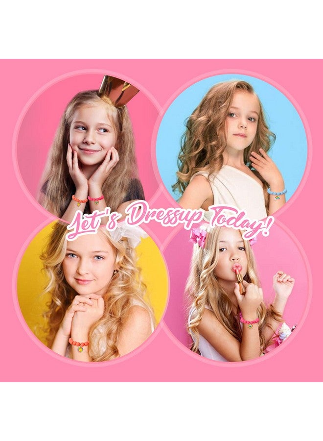 بينك شيب سوار من خرز يونيكورن من بينك شيب، 6 قطع، بتصميم قوس قزح وحوش وزهرة الشمس وقلب ونيزك، سوار صداقة، هدية رائعة لصديقة جيدة - Image 5