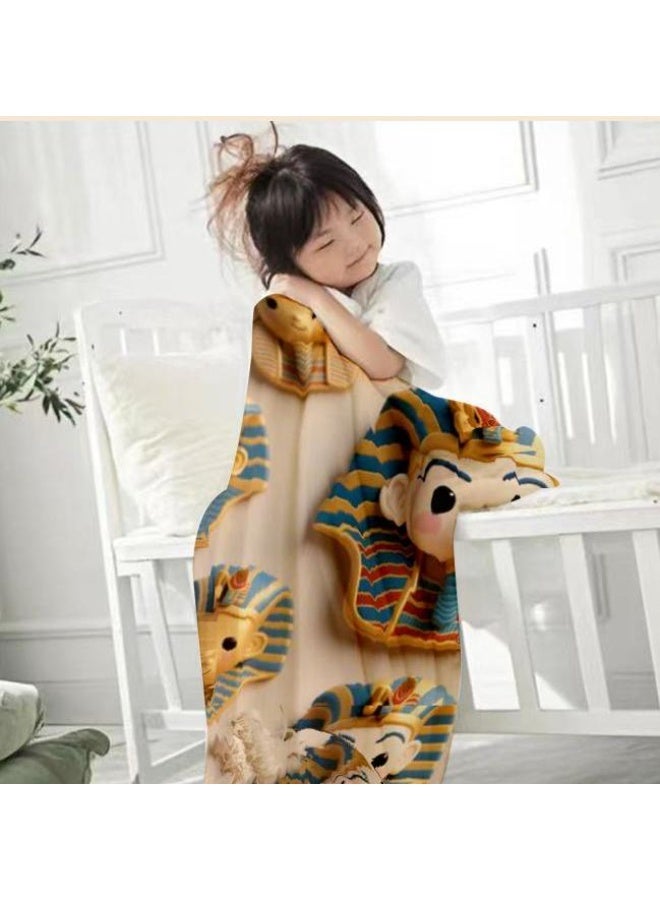 general Baby and children's cartoon flannel thin blanket (warm and comfortable, suitable for sleep, game use) 70cm*100cm - Image 2