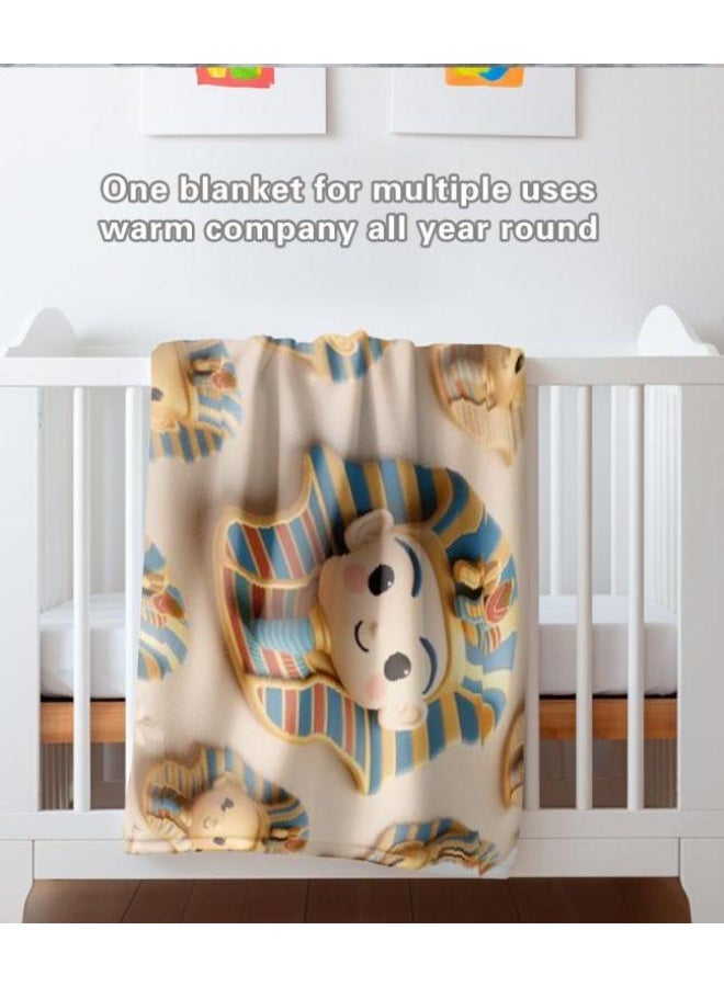 general Baby and children's cartoon flannel thin blanket (warm and comfortable, suitable for sleep, game use) 70cm*100cm - Image 5