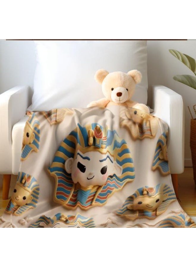 general Baby and children's cartoon flannel thin blanket (warm and comfortable, suitable for sleep, game use) 70cm*100cm - Image 4