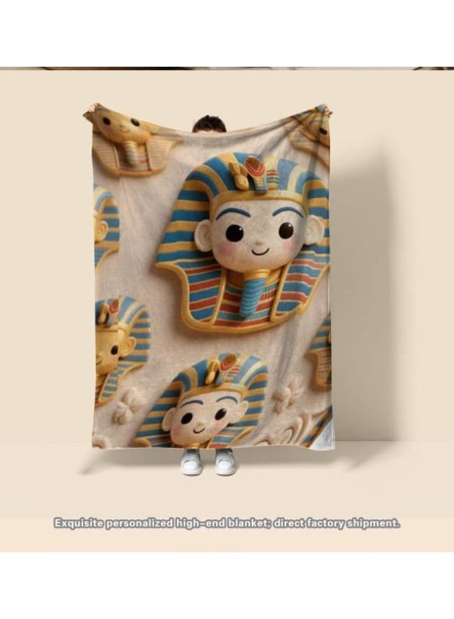 general Baby and children's cartoon flannel thin blanket (warm and comfortable, suitable for sleep, game use) 70cm*100cm - Image 1