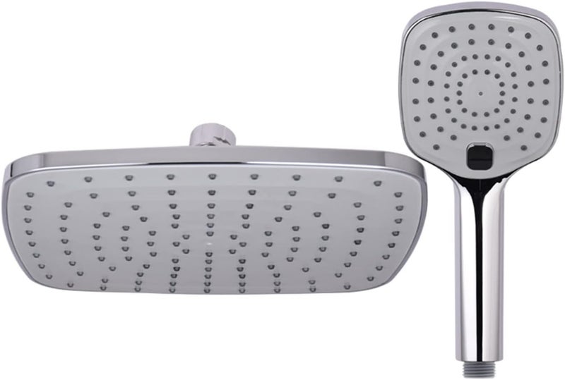 Youngran Rainfall Shower Set Bathroom Accessories Shower Head High Pressure Complete Overhead Star Rain Water Saving Tap Supplies Leisurely (Color : Chrome top Shower) - Image 2