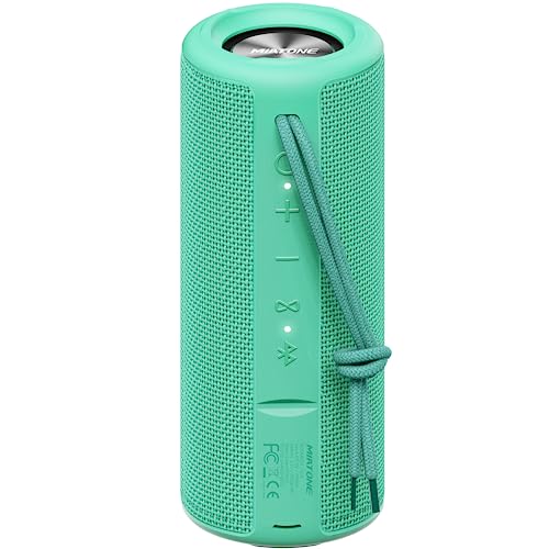 MIATONE Boombox Portable Bluetooth Speaker Gifts for Her Him Women Men Green