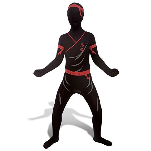 Morphsuits Ninja Kids Fancy Dress Costume - size Small 3’-3’5” (91cm - 104cm) - Image 1