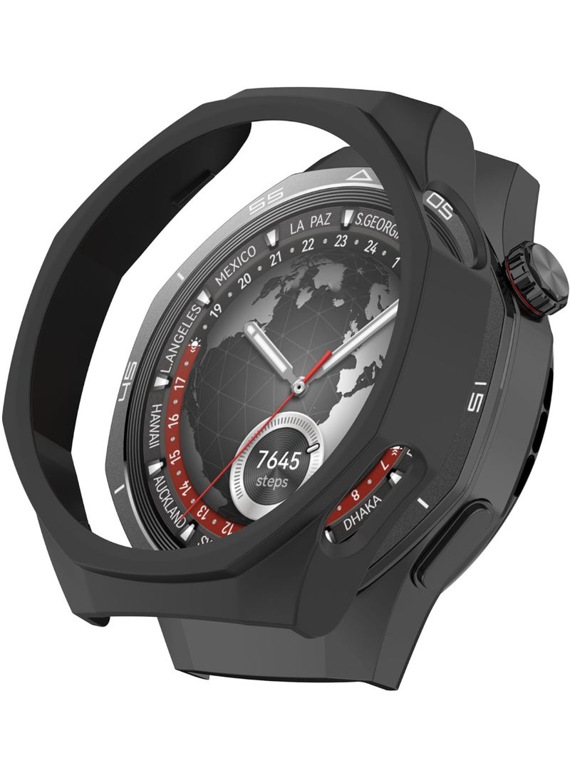 HUAWEI WATCH GT 5 Pro 46mm Case, Case with Screen Protector, Soft TPU Full Coverage Screen Cover Case, [Touch Sensitive] [Scratch-Resistant] [HD Clear] [Full Protection]-Black - Image 4