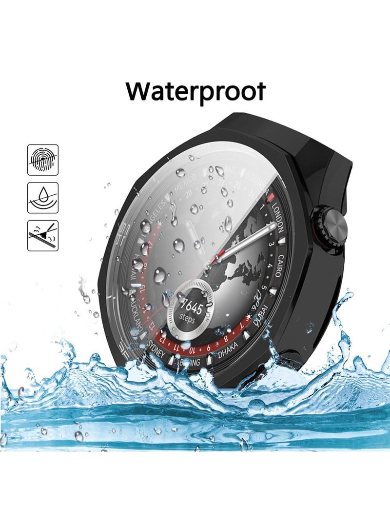 HUAWEI WATCH GT 5 Pro 46mm Case, Case with Screen Protector, Soft TPU Full Coverage Screen Cover Case, [Touch Sensitive] [Scratch-Resistant] [HD Clear] [Full Protection]-Black - Image 2