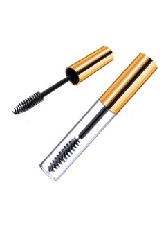 Vinayakart 2 Pcs 10Ml Empty Mascara Tubes Wand Portable Cream Container Bottle Ideal Kit For Diy Cosmetics Castor Oil Travel With 2 Rubber Inserts Gold  - Image 3