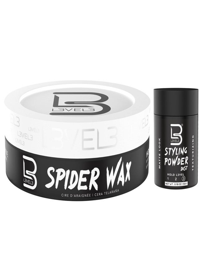 L3 Level 3 Spider Wax - Long Lasting and Strong Hold Improve your Hair Volume and Texture - Level Three Hair Wax for Men - Image 1